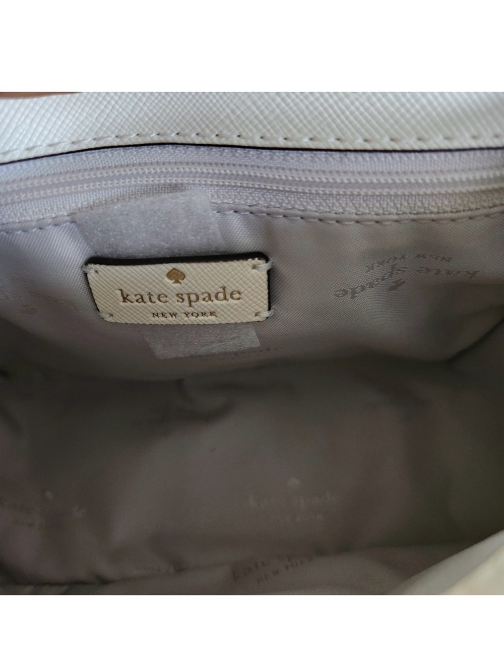 Kate Spade Reegan Cream Saffiano Leather Top handle Crossbody Tote - NWT - Picture 11 of 12